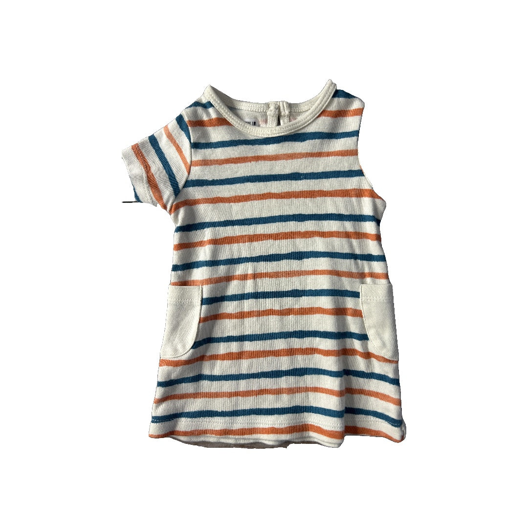 Girls Blue | orange Dress Size: 6-Mar Blue | orange
