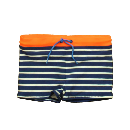 Boden Boys Blue | Orange Trunks Size: 4-5T Blue | Orange