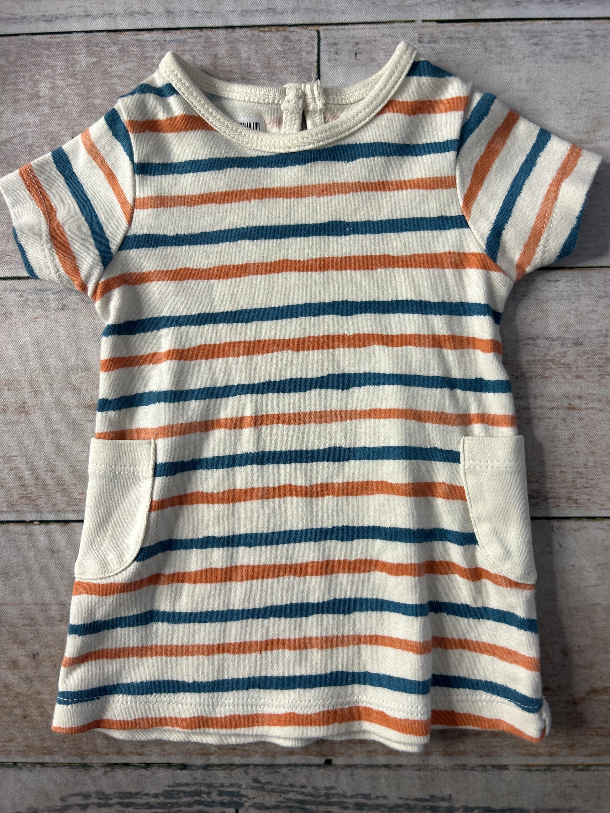 Girls Blue | orange Dress Size: 6-Mar Blue | orange