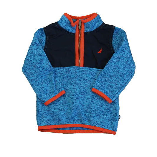 Nautica Boys Blue | Orange Fleece Size: 6-9 Months Blue | Orange
