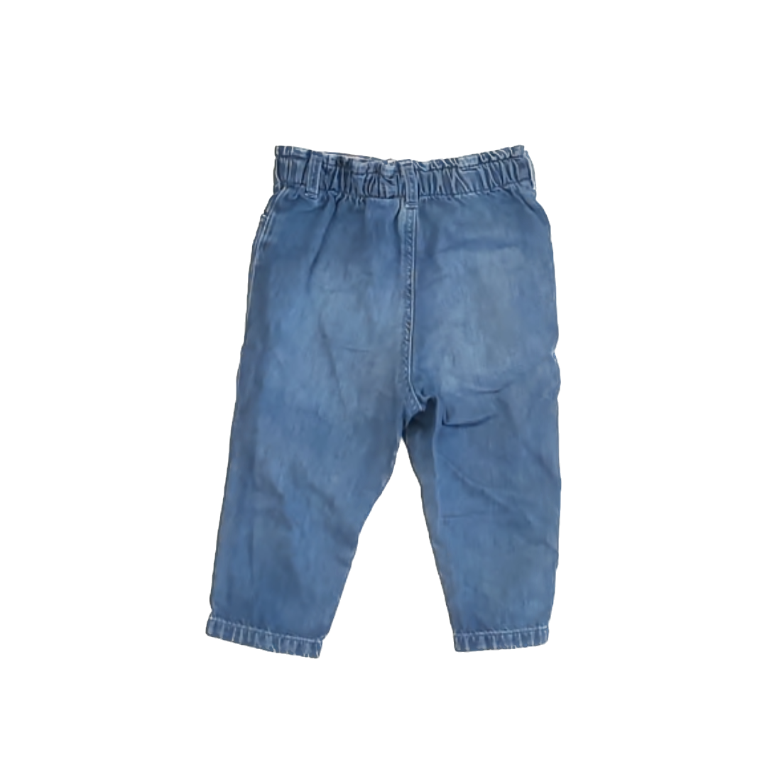 H&M Girls Blue | Patches Jeans Size: 18 Months Blue | Patches