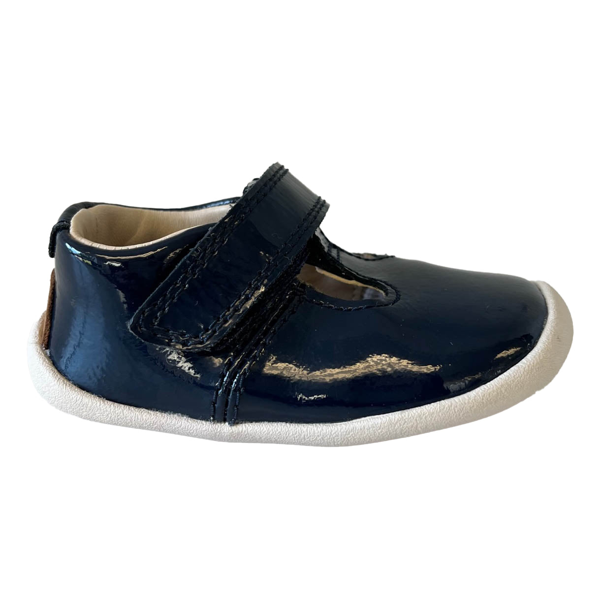 Clarks Girls Blue Patent Shoes Size: 2.5 Infant Blue Patent