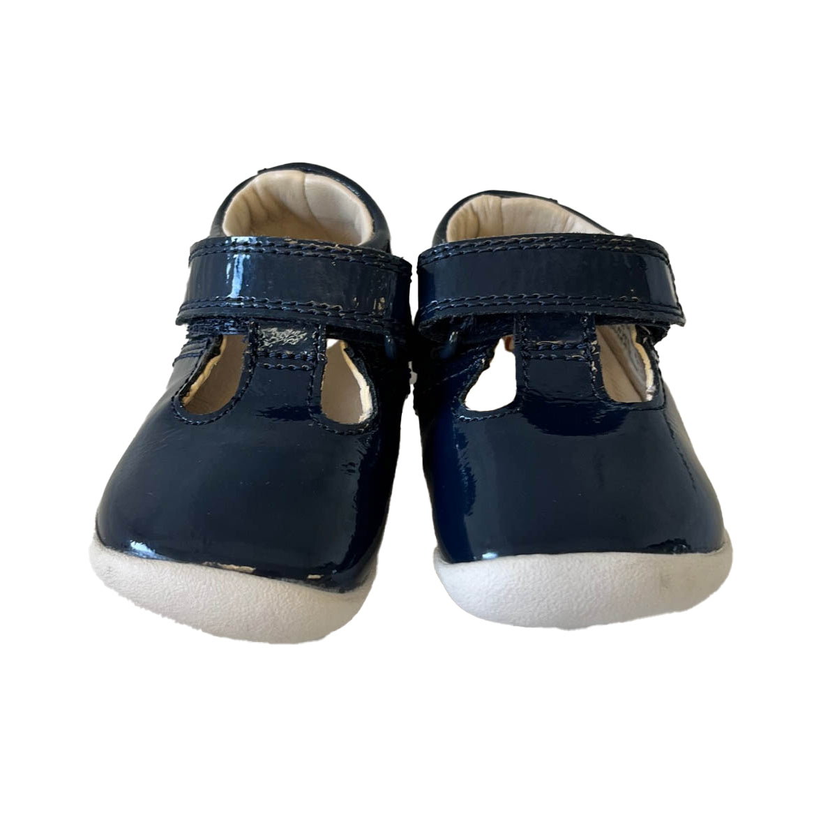 Clarks Girls Blue Patent Shoes Size: 2.5 Infant Blue Patent