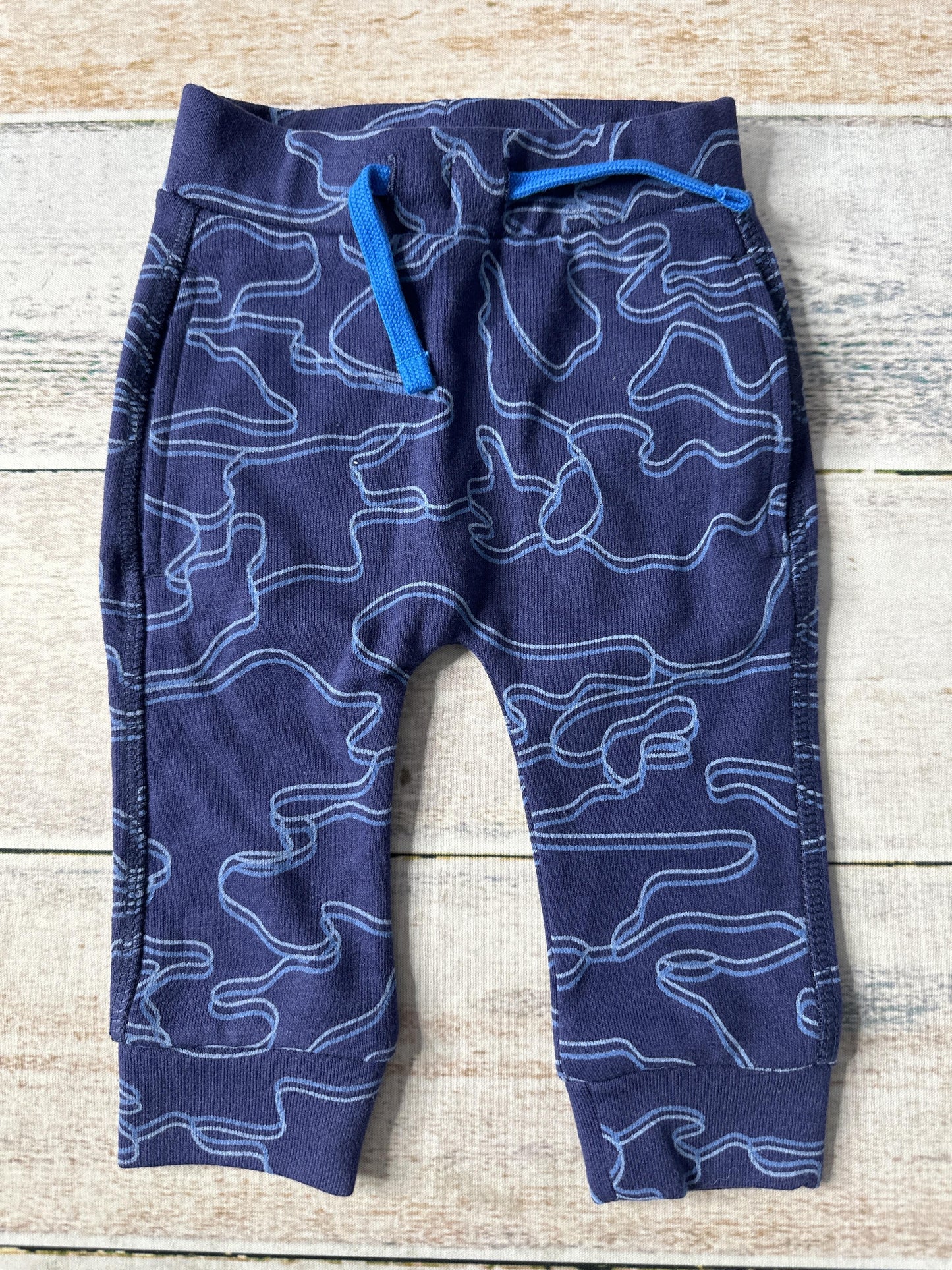 Rockets of Awesome Boys Blue | Pattern Pants Size: 0-3 months Blue | Pattern