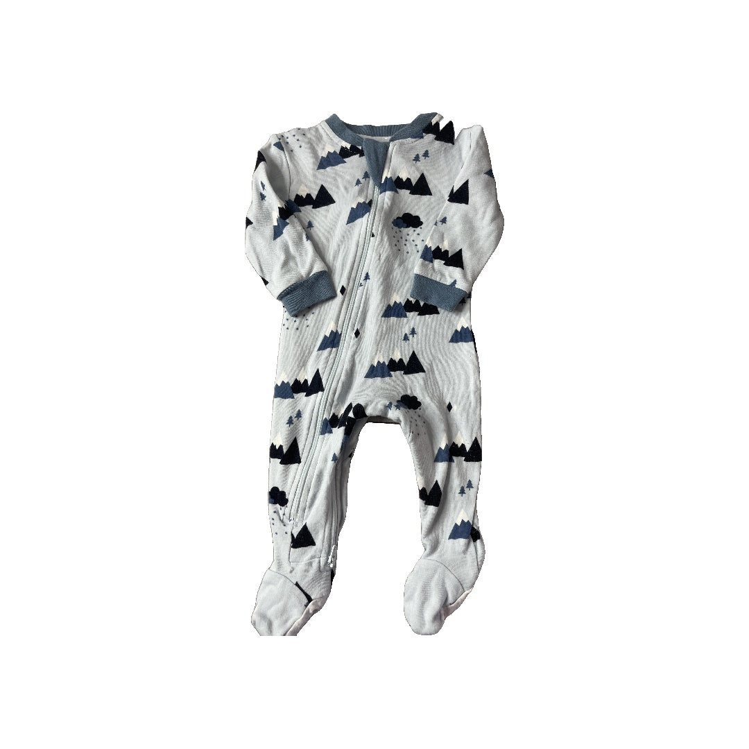 zippy jamz Boys Blue | Pattern Pajamas Size: 3-6 months Blue | Pattern
