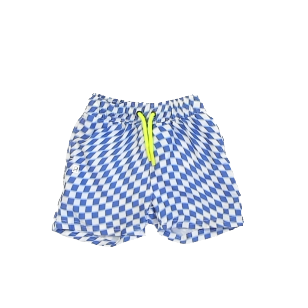 Rockets Of Awesome Boys Blue Patterned Trunks Size: 3T Blue Patterned