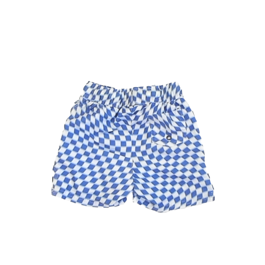 Rockets Of Awesome Boys Blue Patterned Trunks Size: 3T Blue Patterned