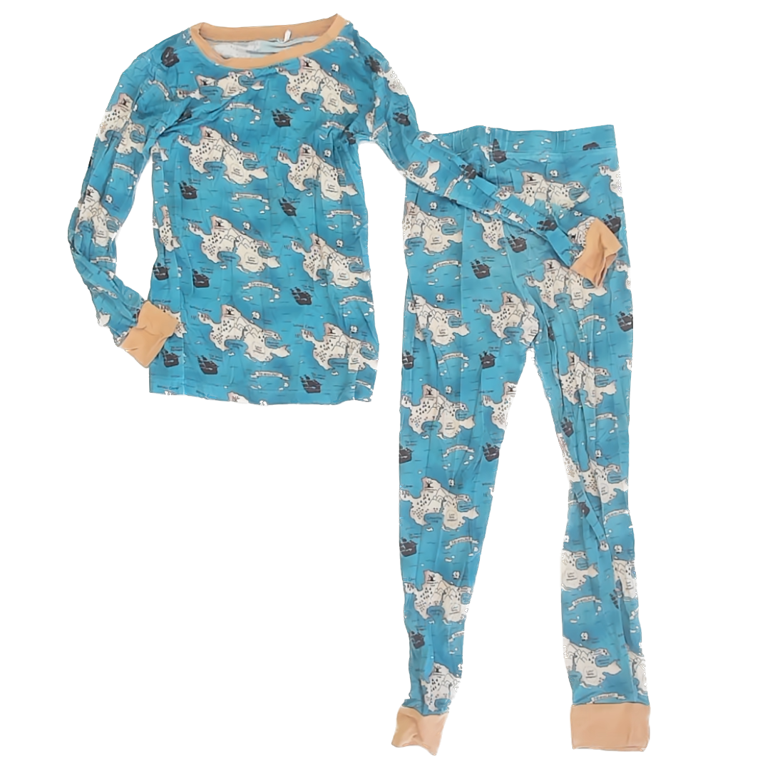 Unknown Brand Boys Blue Peter Pan 2-piece Pajamas Size: 8 Years* Blue Peter Pan