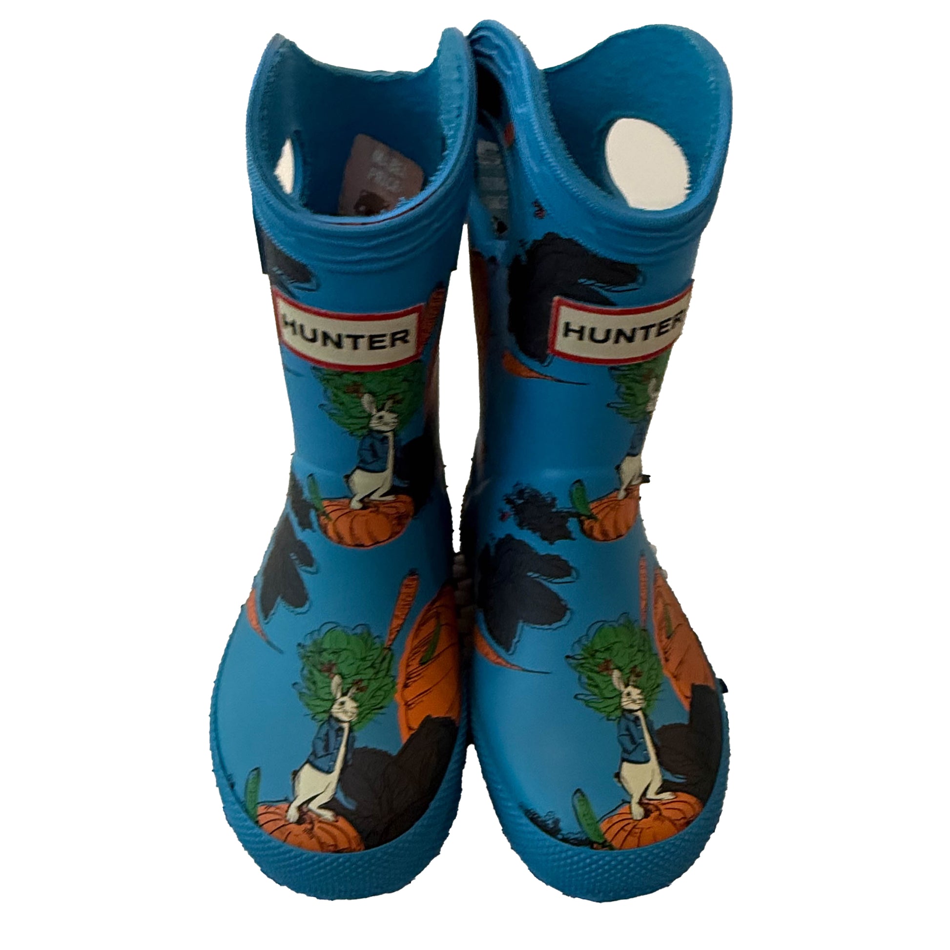 Hunter Boys Blue Peter Rabbit Rain Boots Size: 4 Infant Blue Peter Rabbit