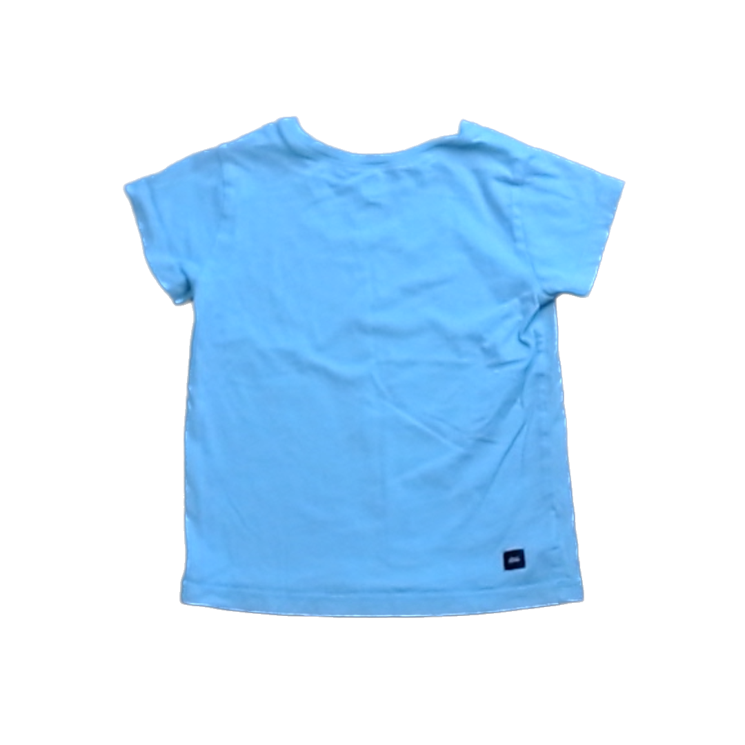 Tea Collection Girls Blue | Pineapple Rainbow Shirt Size: 3T Blue | Pineapple Rainbow