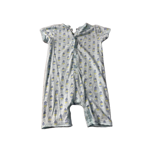 Feather Baby Boys Blue | Pineapples Romper Size: 12-18 months Blue | Pineapples