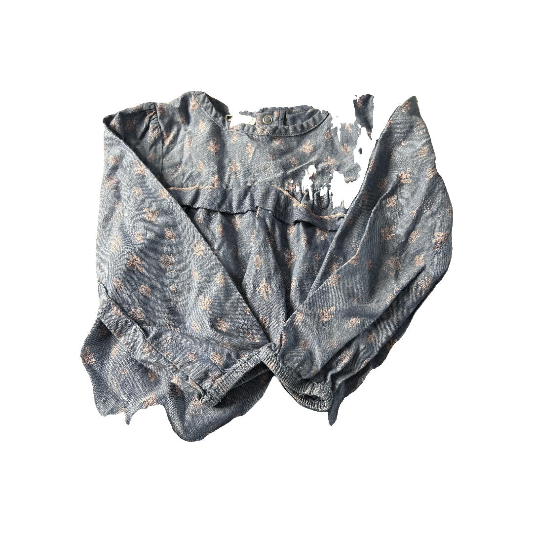 Carters Girls Blue | Pink floral Dress Size: 3T Blue | Pink floral