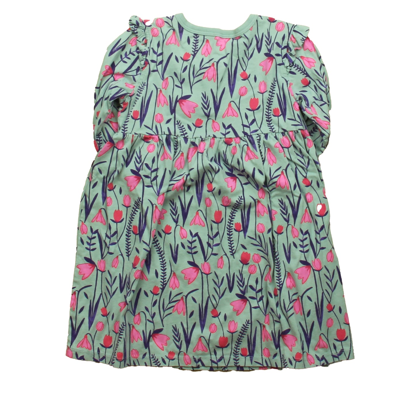Tea Collection Girls Blue | Pink Floral Dress Size: 4T Blue | Pink Floral