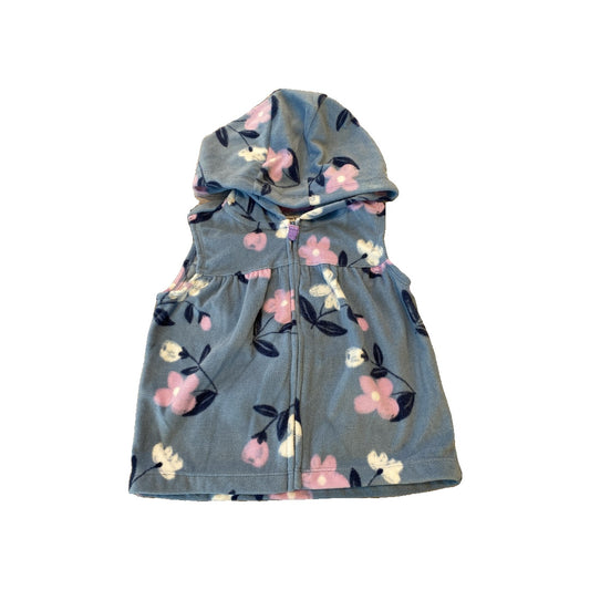 Carters Girls Blue | pink | Flowers Vest Size: 24 months Blue | pink | Flowers
