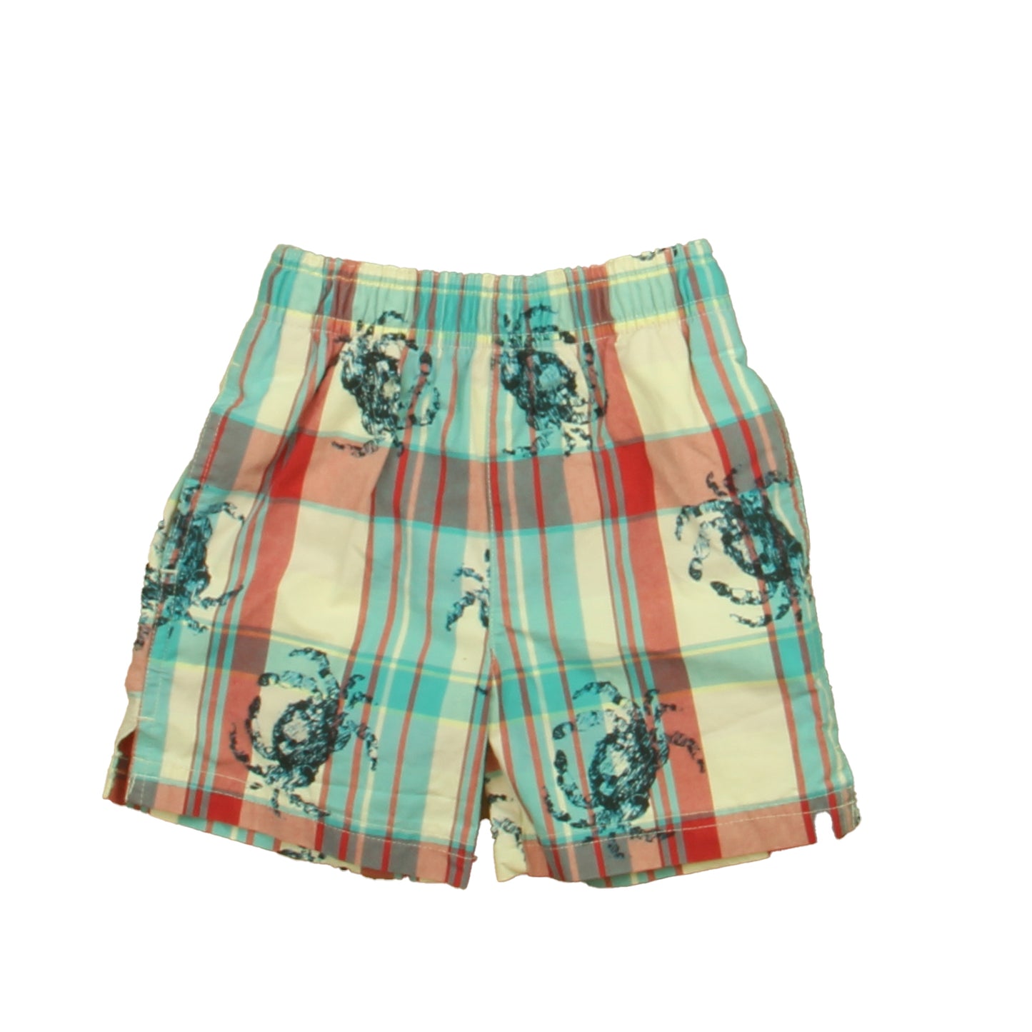Ralph Lauren Boys Blue | Pink Plaid Trunks Size: 6-12 Months Blue | Pink Plaid