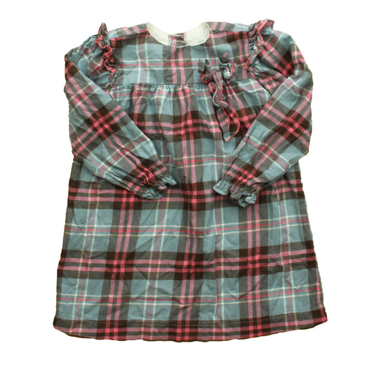 Bella Bliss Girls Blue | Pink Plaid Dress Size: 5T Blue | Pink Plaid