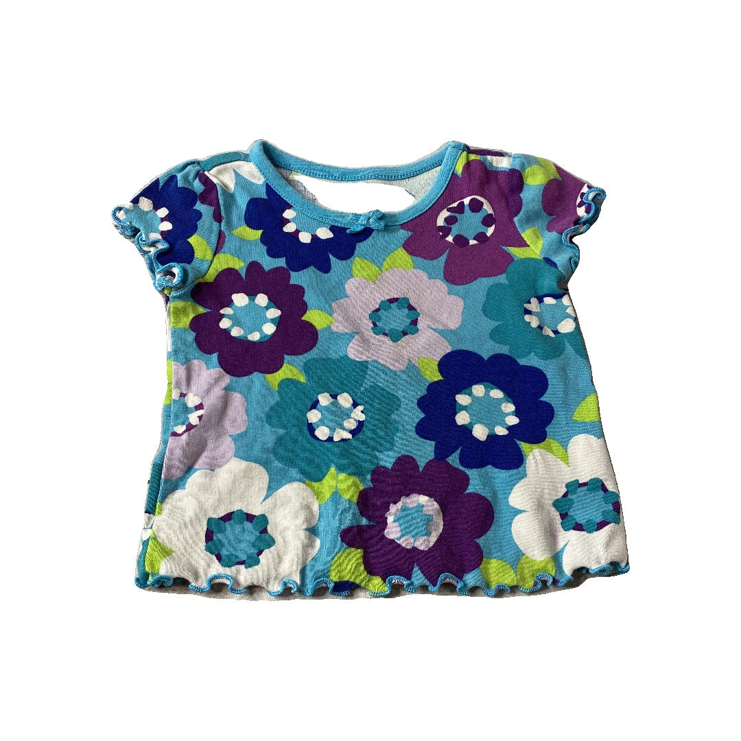 Children's Place Girls Blue | pink | purple | Flowers T-Shirt Size: 18-24 months Blue | pink | purple | Flowers