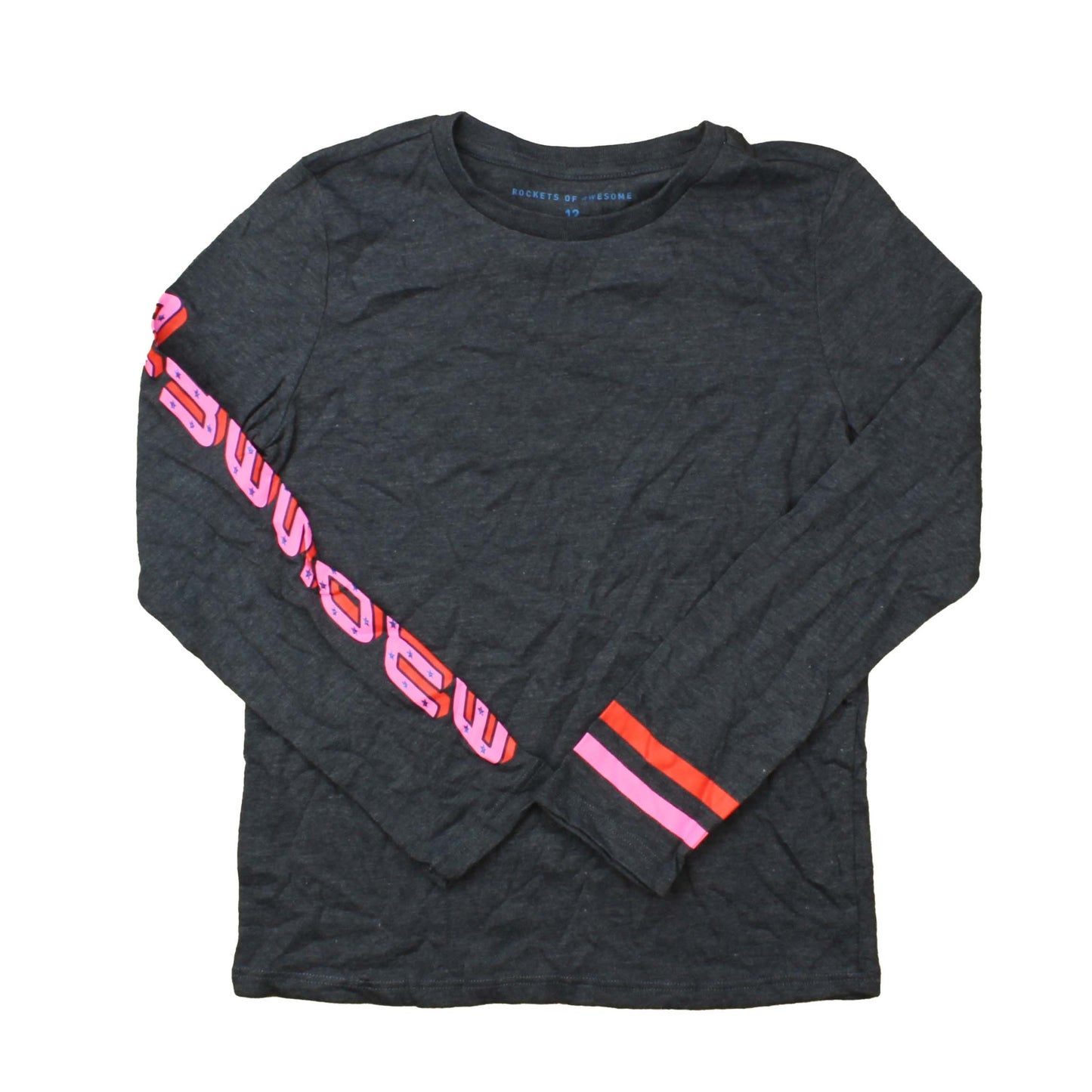 Rockets Of Awesome Girls Blue | Pink | Red Long Sleeve T-Shirt Size: 12 Years