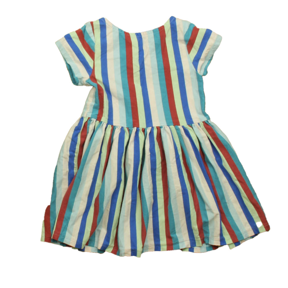 Tea Girls Blue | Pink Stripe Dress Size: 3T