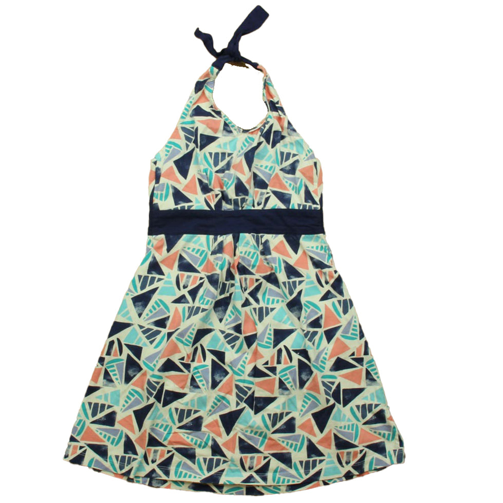 Tea Girls Blue | Pink | White Dress Size: 7 Years Blue | Pink | White