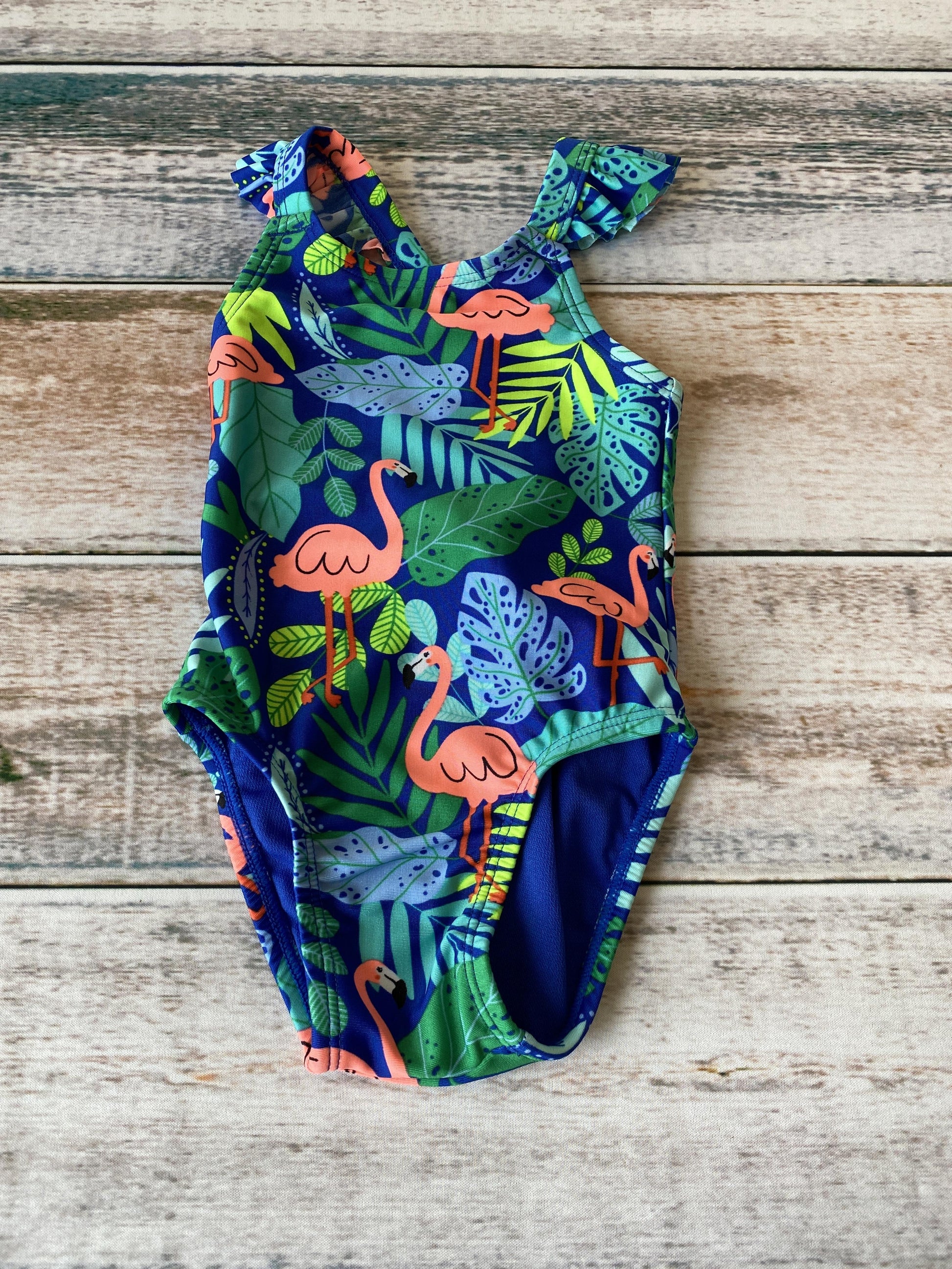 Cat & Jack Girls Blue | pink | Yellow | green Swimwear Size: 12M Blue | pink | Yellow | green
