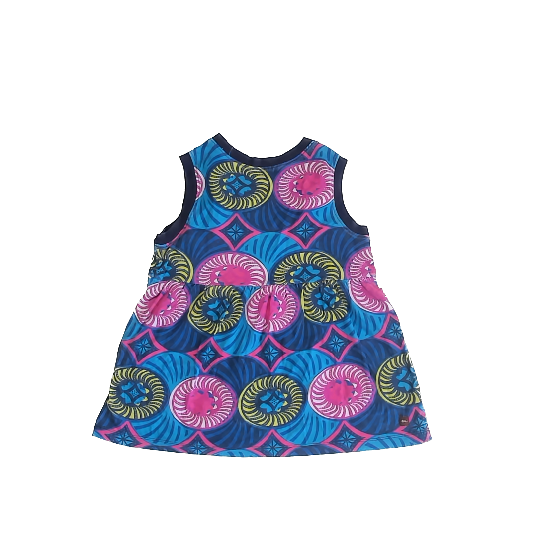 Tea Collection Girls Blue | Pink | Yellow Tank Top Size: L (8-10) Blue | Pink | Yellow