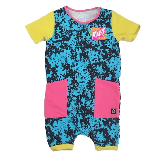 Rags Boys Blue | Pink | Yellow Romper Size: 5-6 Years Blue | Pink | Yellow