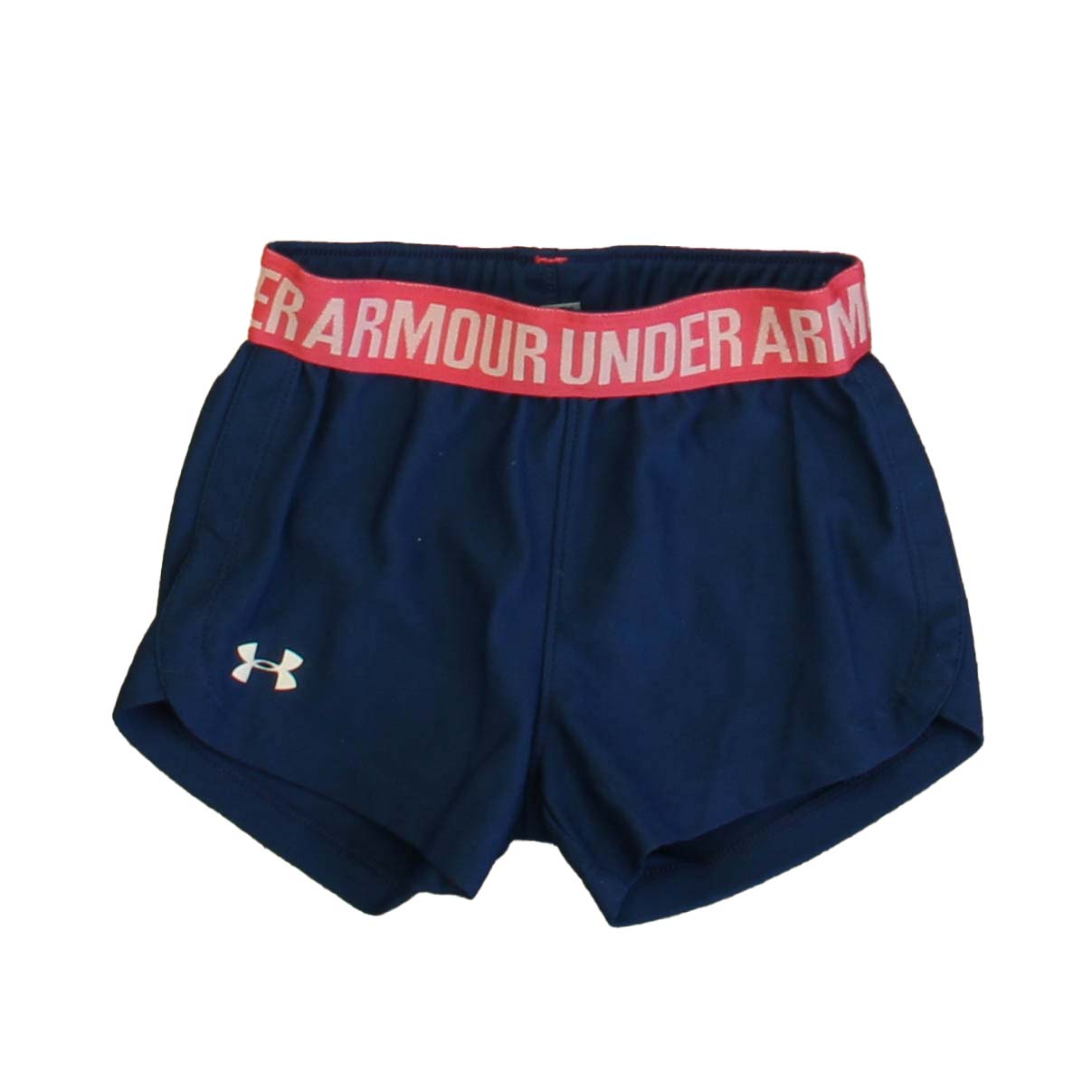 Under Armour Girls Blue | Pink Athletic Shorts Size: 2T Blue | Pink