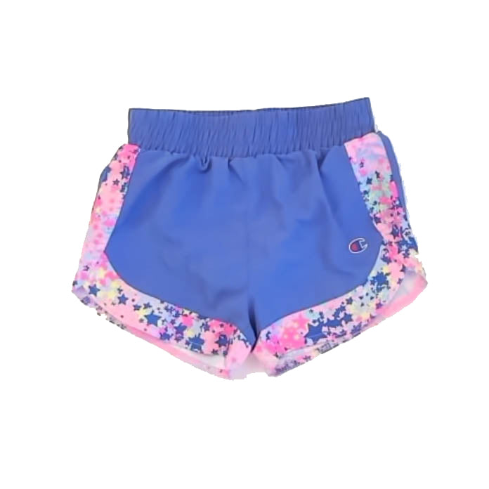 Champion Girls Blue | Pink Athletic Shorts Size: 4-5T Blue | Pink