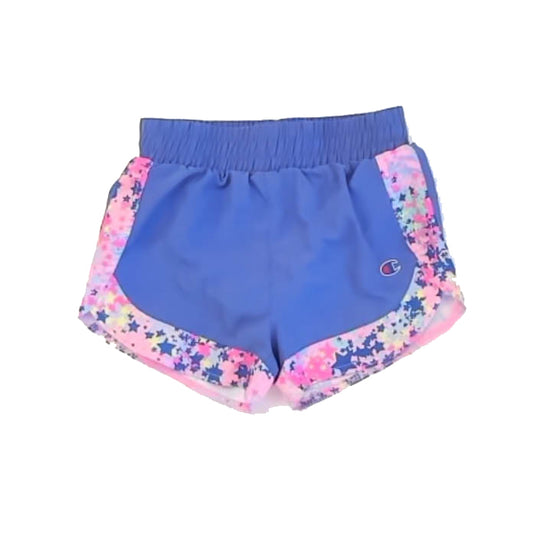 Champion Girls Blue | Pink Athletic Shorts Size: 4-5T Blue | Pink