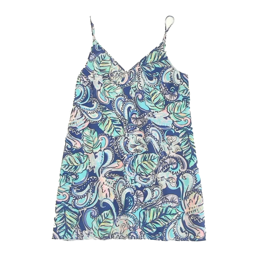 Lilly Pulitzer Girls Blue | Pink Dress Size: Adult Small Blue | Pink