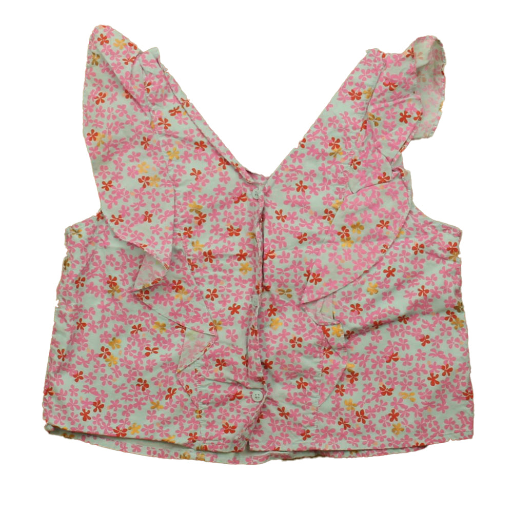 Tea Girls Blue | Pink Blouse Size: 16 Years Blue | Pink