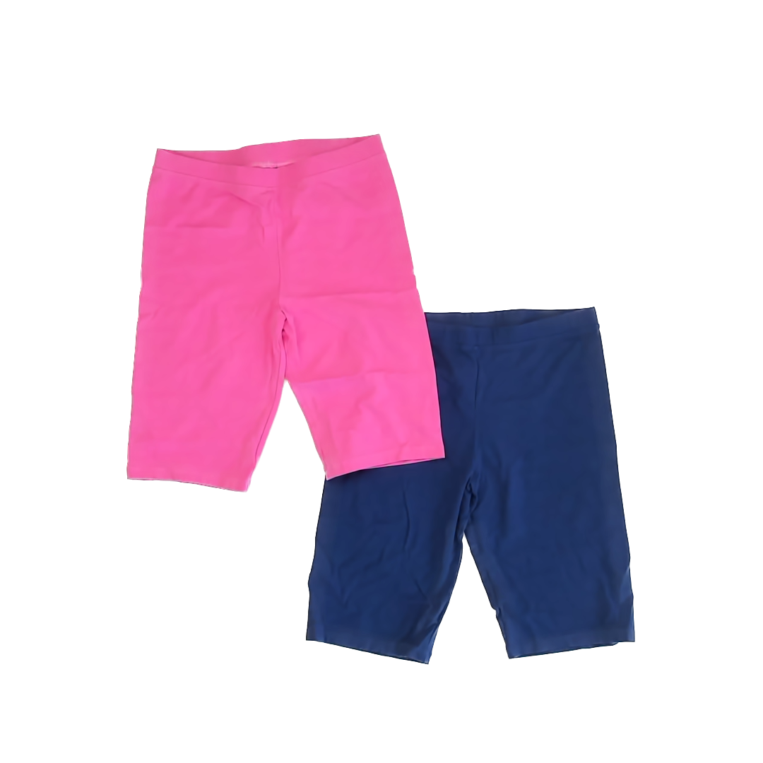Amazon Essentials Girls Blue | Pink Shorts Size: 11-12 Years Blue | Pink