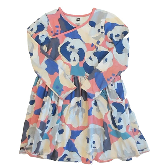 Tea Collection Girls Blue | Pink Dress Size: 10 Years Blue | Pink