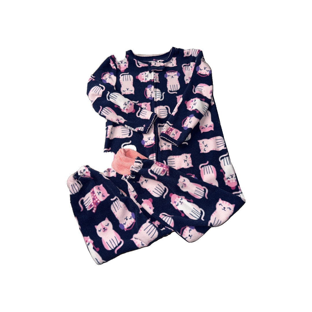 Carters Girls Blue | pink Pajamas Size: 3T Blue | pink