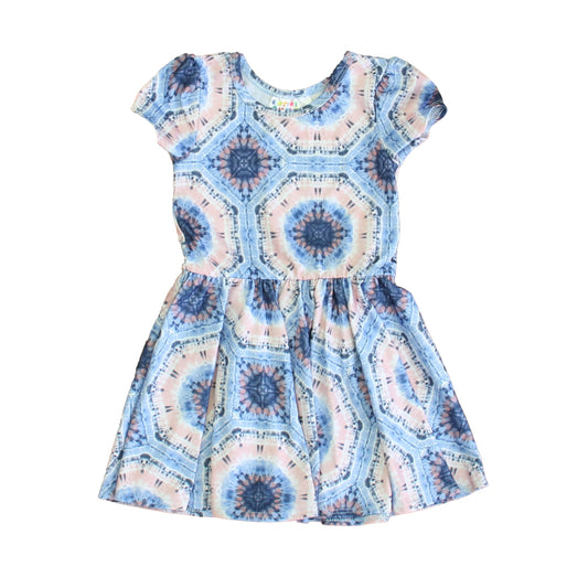 Dot Dot Smile Girls Blue | Pink Dress Size: 12-24 Months