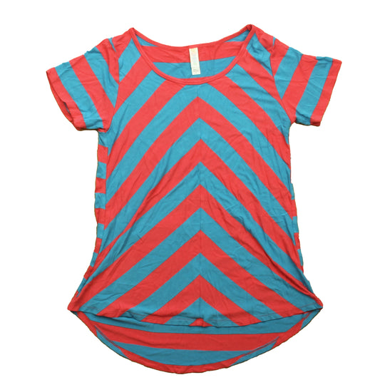 Lularoe Girls Blue | Pink T-Shirt Size: Womens Small Blue | Pink