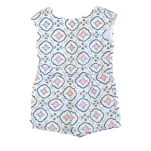Janie and Jack Girls Blue | Pink Romper Size: 3T Blue | Pink