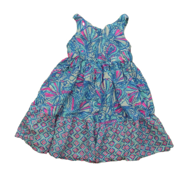 Lilly Pulitzer for Target Girls Blue | Pink Dress Size: 18 Months