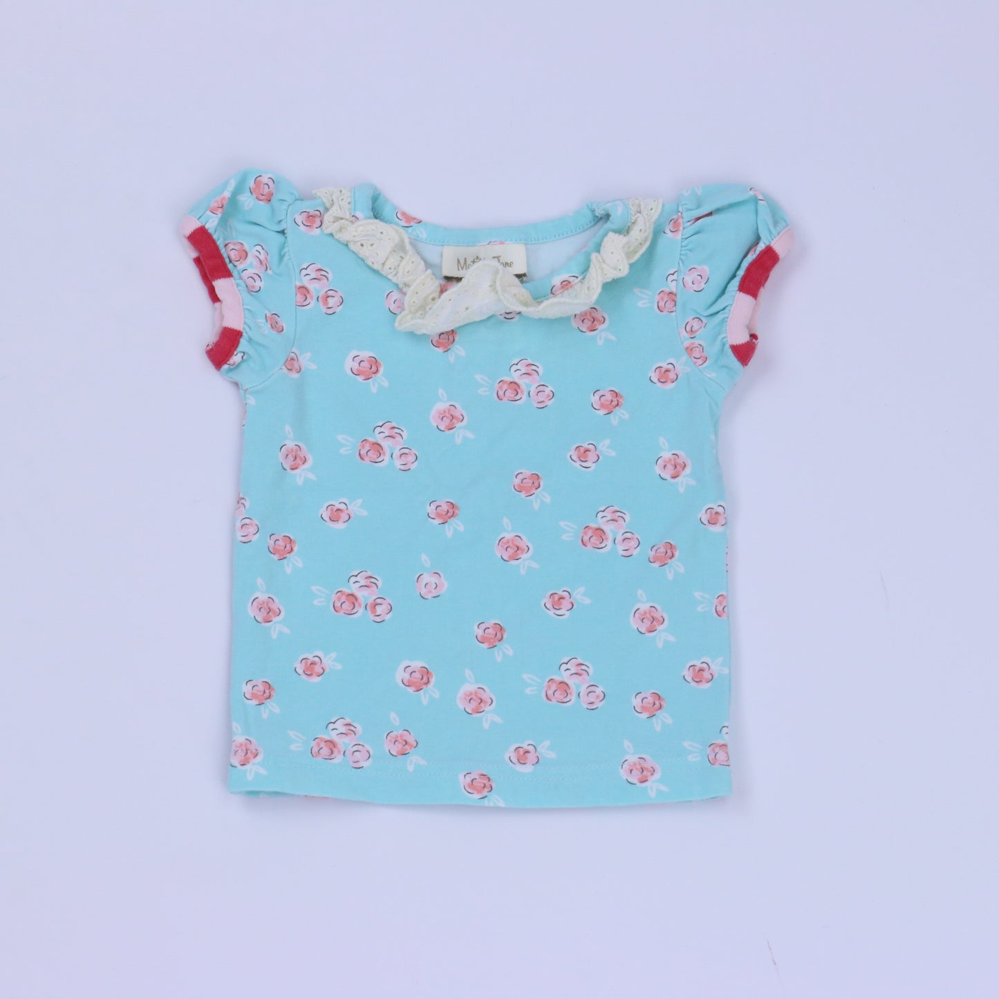 Matilda Jane Girls Blue | Pink Shirt Size: 3 Months Blue | Pink