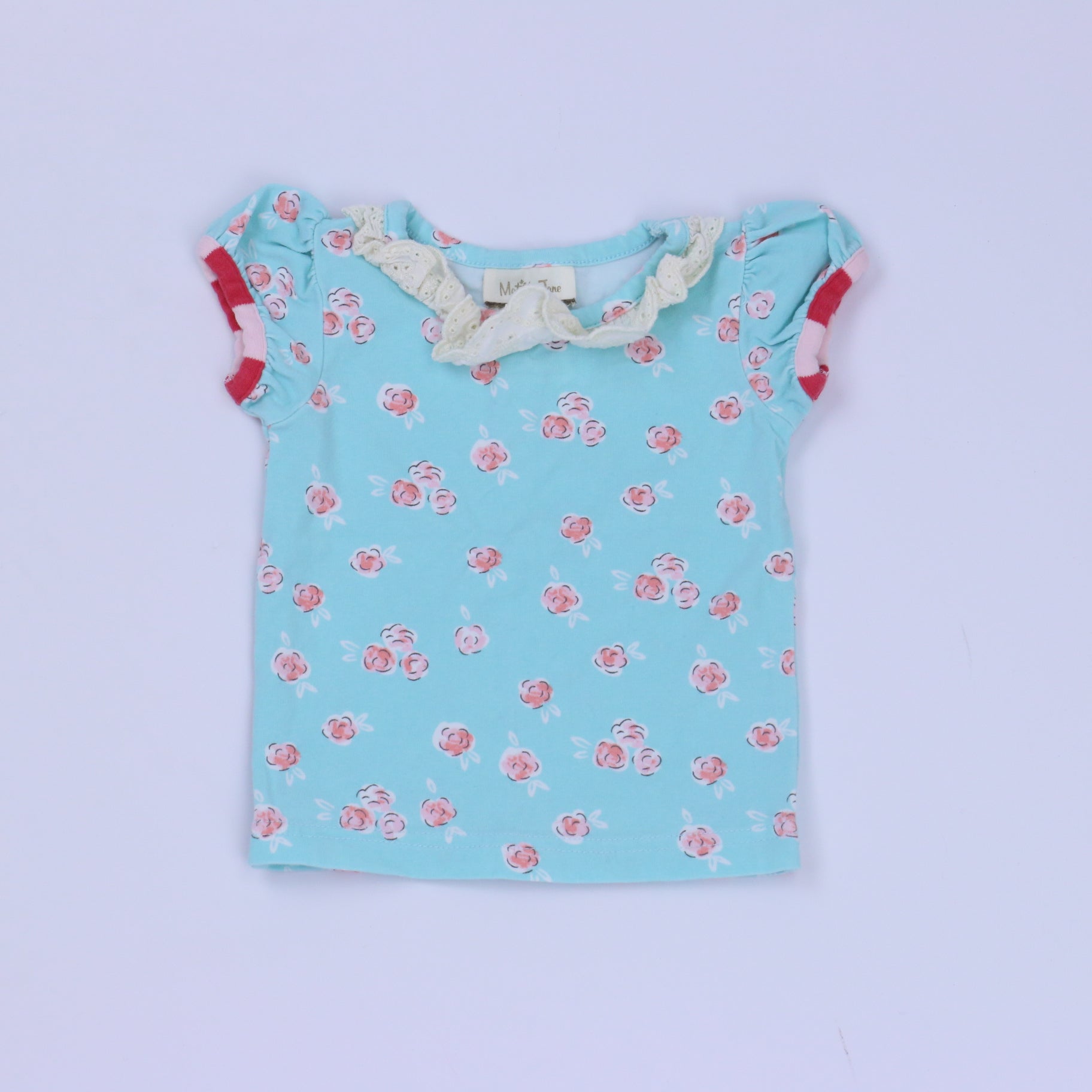 Matilda Jane Girls Blue | Pink Shirt Size: 3 Months Blue | Pink