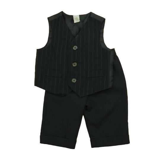 George Boys Blue Pinstripe Special Occasion Outfit Size: 0-3 Months Blue Pinstripe