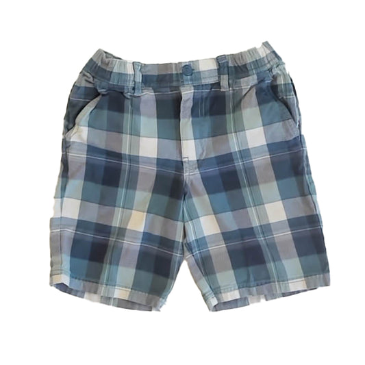 Tea Collection Boys Blue Plaid Shorts Size: 10 Years Blue Plaid