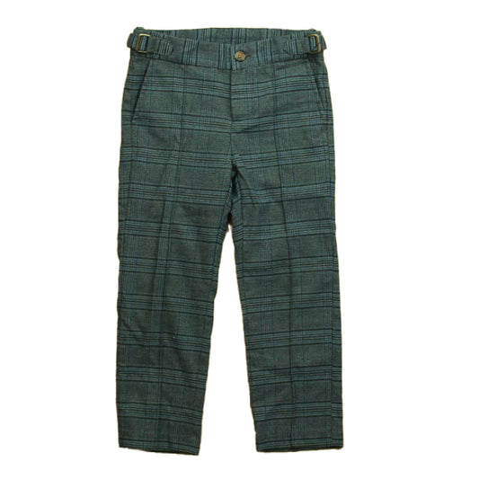 Janie and Jack Boys Blue Plaid Pants Size: 4T