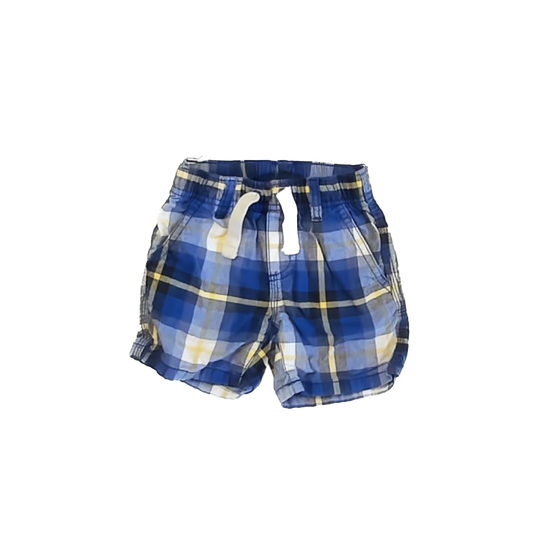 Gymboree Boys Blue Plaid Shorts Size: 12-18 Months Blue Plaid
