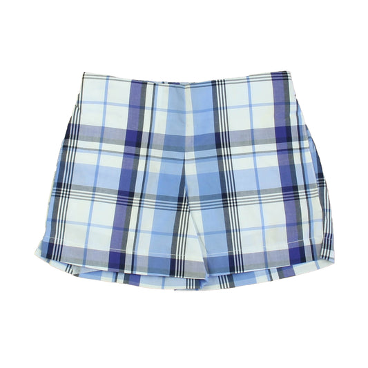 Classic Prep Girls Blue Plaid Shorts Size: 2-5T Blue Plaid