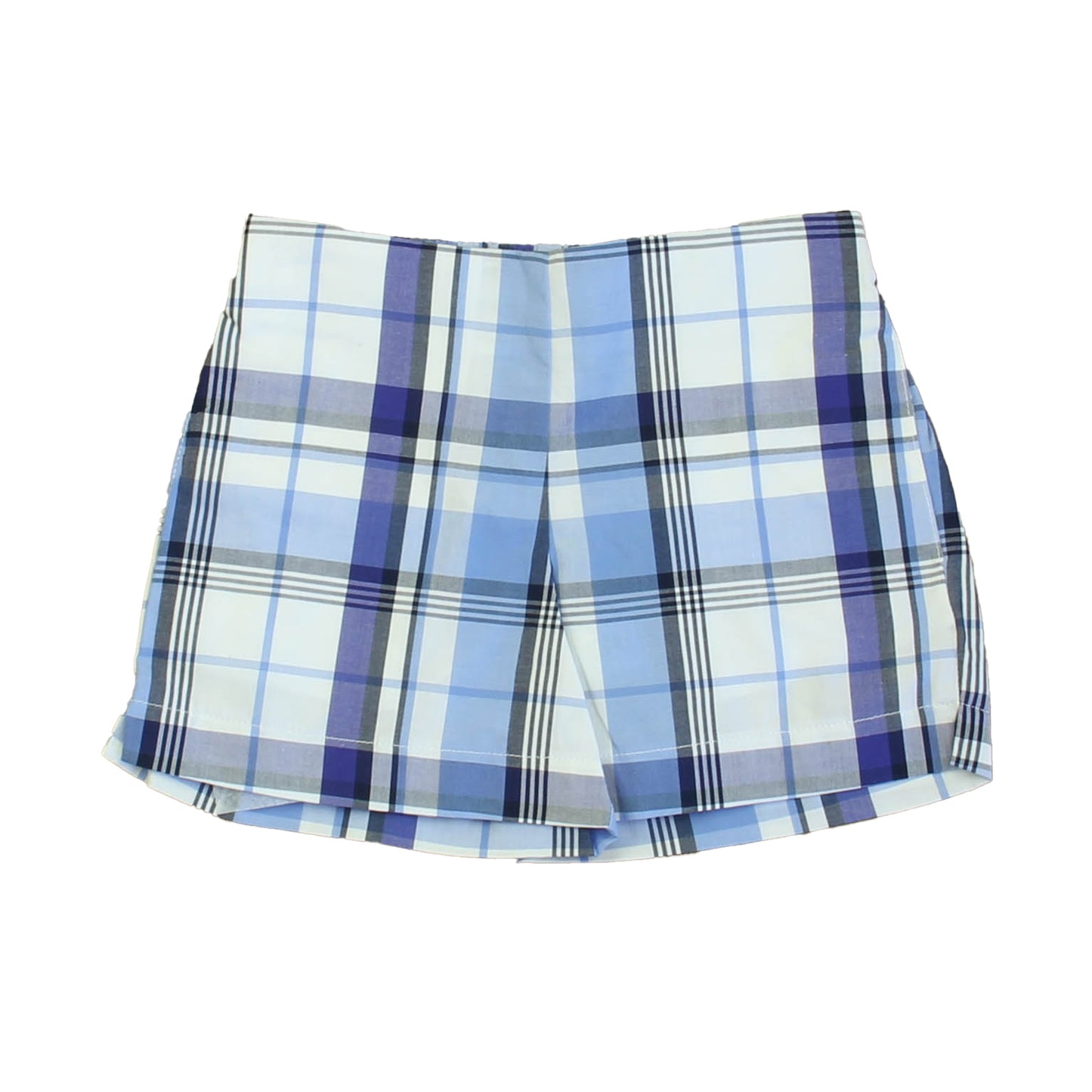 Classic Prep Girls Blue Plaid Shorts Size: 2-5T Blue Plaid