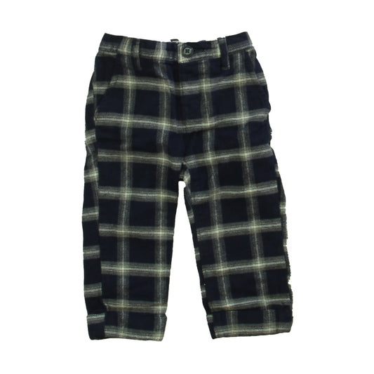 Gap Boys Blue Plaid Slacks Size: 12-18 Months Blue Plaid
