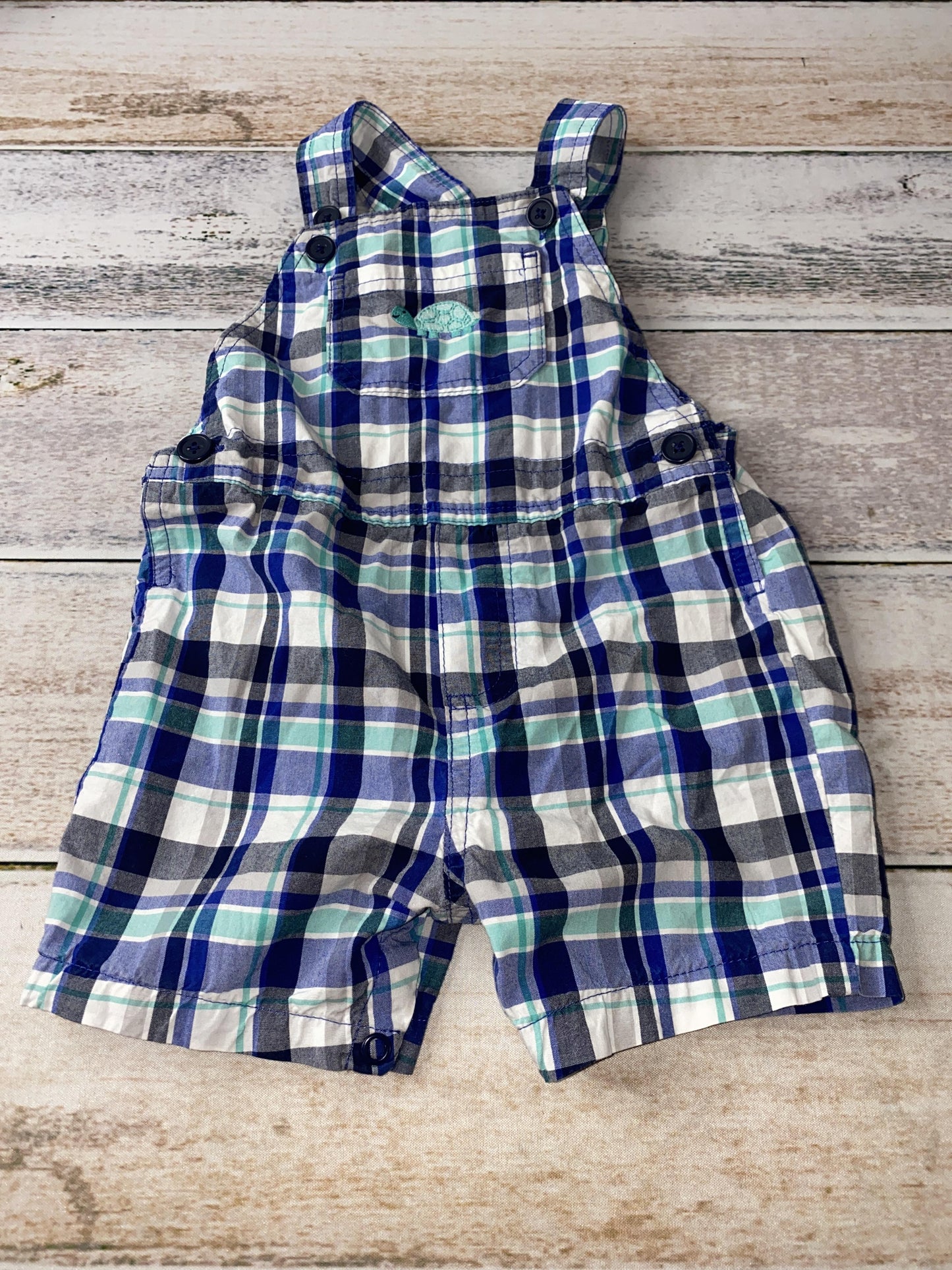 Carters Girls Blue | plaid Jumper Size: 12M Blue | plaid