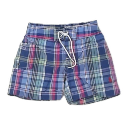 Ralph Lauren Boys Blue Plaid Trunks Size: 2T Blue Plaid